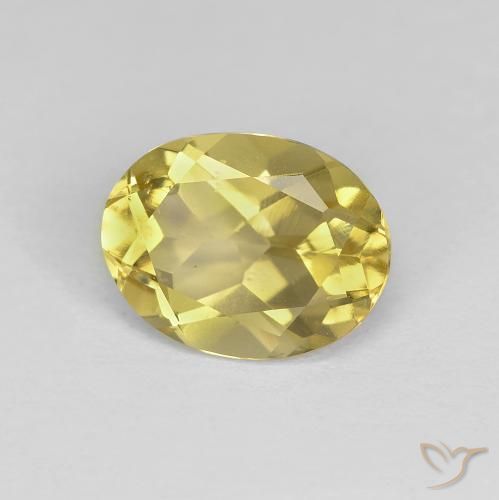 Berilo Dourado Amarelo Dourado Claro Natural 1.25ct, oval, VS