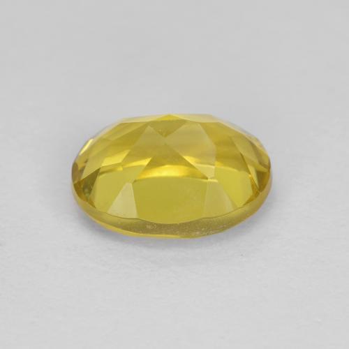 Berilo dourado amarelo natural 1,36ct, corte oval, VVS-VS