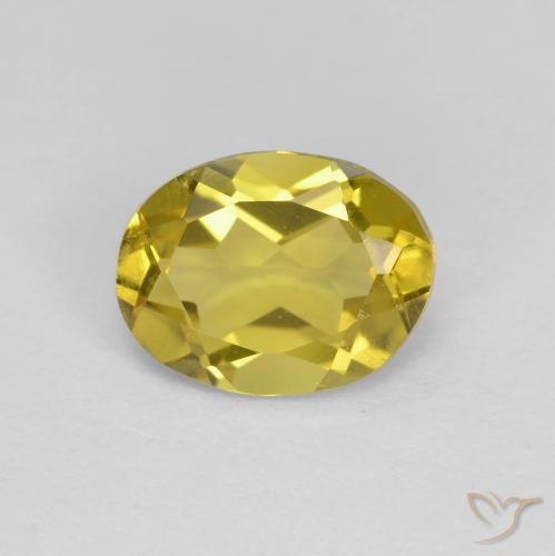 1.14ct Natural Amarelo claro médio Berilo Dourado, oval, VVS-VS