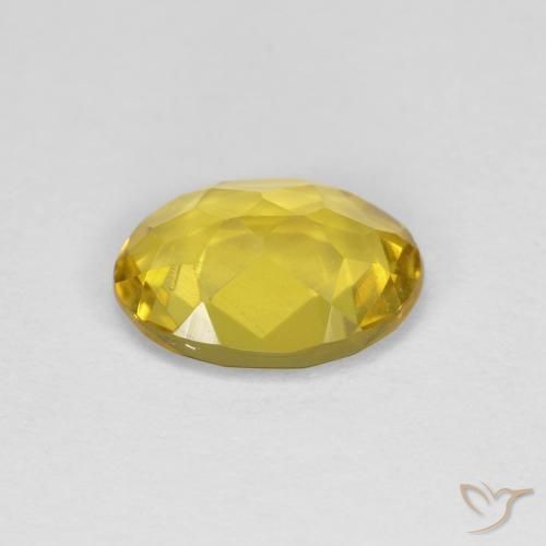 Berilo dourado amarelo natural 1,11ct, corte oval, VS