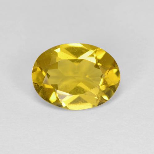 Berilo Dourado Amarelo escuro Natural 1.06ct, Corte Oval, VS