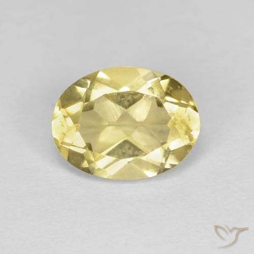 1.38ct Natural Amarelo Terroso Claro Berilo Dourado, oval, VS