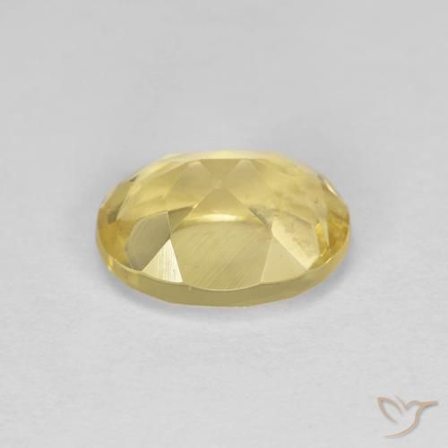 Berilo Dourado Amarelo Terroso Claro Natural 1.38ct, oval, VS