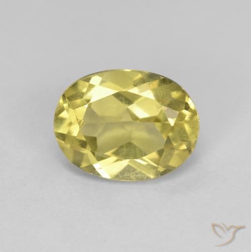 1.29ct Natural Luz amarela Berilo Dourado, oval, VS