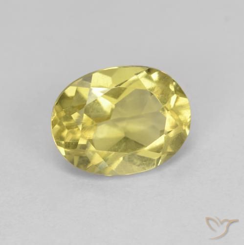 Berilo Dourado Luz amarela Natural 1.29ct, oval, VS