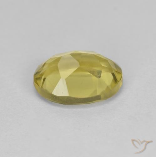 Berilo Dourado Luz amarela Natural 1.24ct, Corte Oval, VS