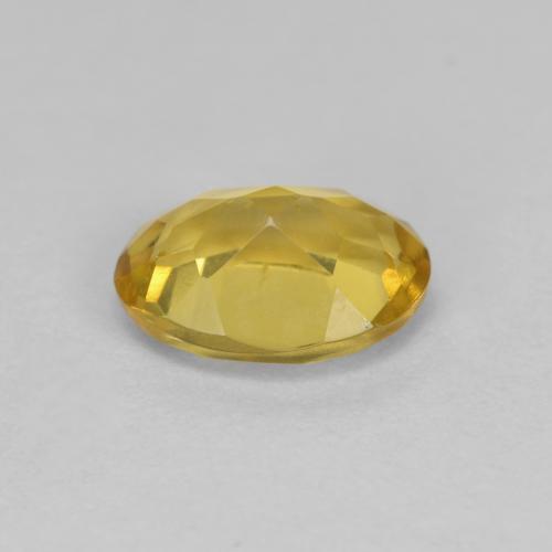 Berilo dourado amarelo natural 1,10ct, corte oval, VS