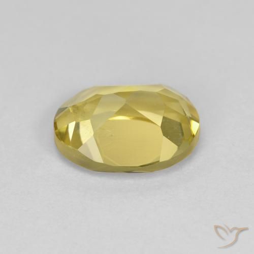 Berilo Dourado amarelo médio Natural 1.25ct, oval, VS