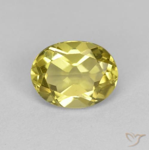 Berilo dourado amarelo natural 1,38ct, corte oval, VS