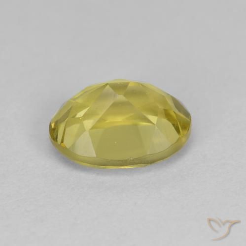 Berilo dourado amarelo natural 1,38ct, corte oval, VS