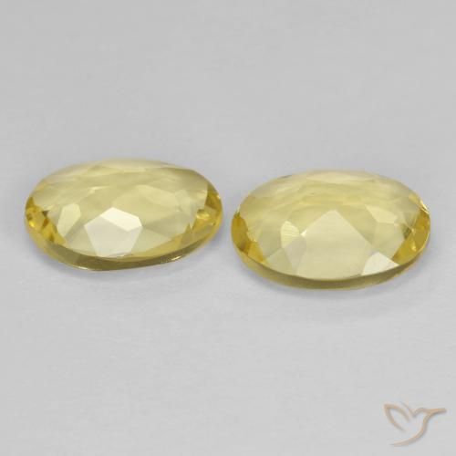 Pedras preciosas de Berilo Dourado Amarelo Dourado Claro natural de 1.84 ct, oval, VVS-VS