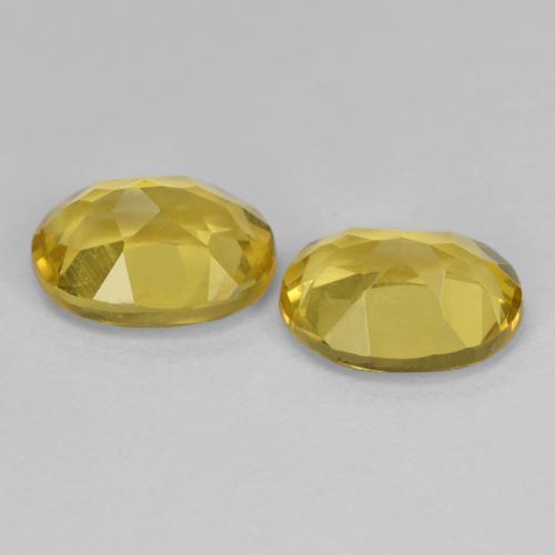 Pedras preciosas de berilo dourado amarelo natural de 2,53 ct, corte oval, VS