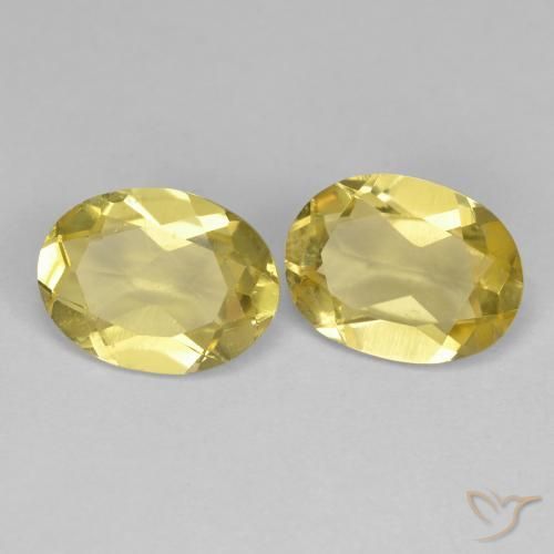 Pedras preciosas de Berilo Dourado Amarelo Dourado Claro natural de 2.04 ct, oval, VS