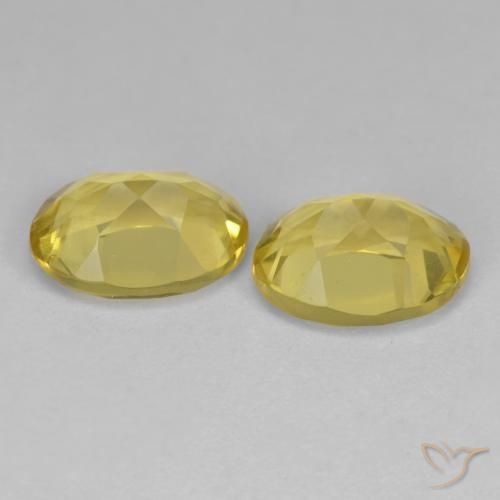 Pedras preciosas de Berilo Dourado amarelo suave natural de 2.35 ct, oval, VS