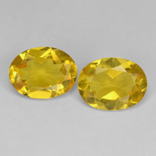 Pedras preciosas de berilo dourado amarelo natural de 2,12 ct, corte oval, VS