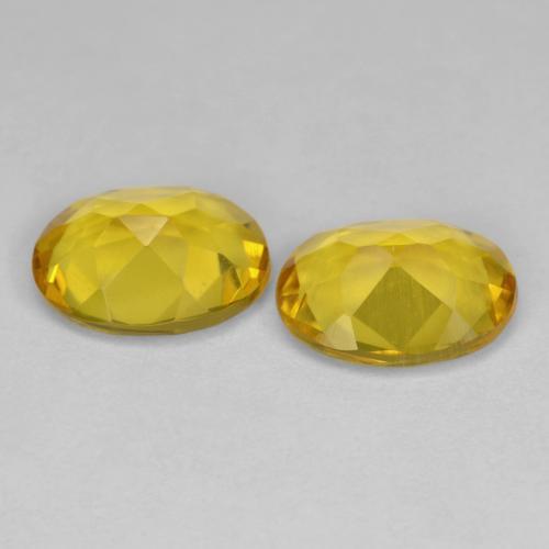 Pedras preciosas de berilo dourado amarelo natural de 2,12 ct, corte oval, VS