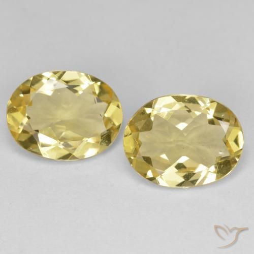 3.95ctw Natural Amarelo claro médio Berilo Dourado, oval, VVS