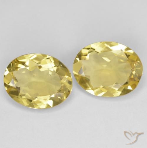 Pedras preciosas de Berilo Dourado Amarelo Toscana natural de 3.70 ct, oval, VVS-VS