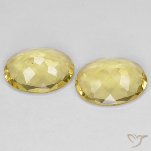 Pedras preciosas de Berilo Dourado Amarelo Toscana natural de 3.70 ct, oval, VVS-VS