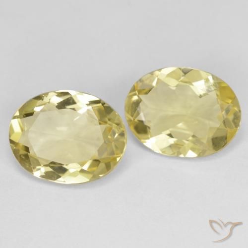 Pedras preciosas de Berilo Dourado Amarelo Toscana natural de 3.87 ct, oval, VVS-VS