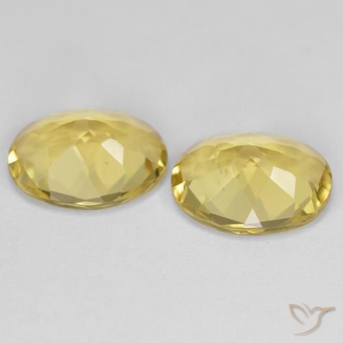 Pedras preciosas de berilo dourado amarelo natural de 4,49 ct, corte oval, VS