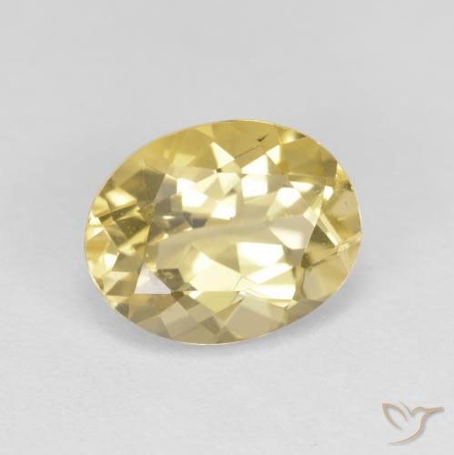 Berilo Dourado amarelo médio Natural 2.76ct, oval, VVS-VS