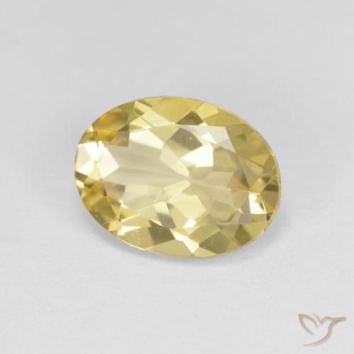 Berilo Dourado Amarelo Toscana Natural 2.02ct, Corte Oval, VVS