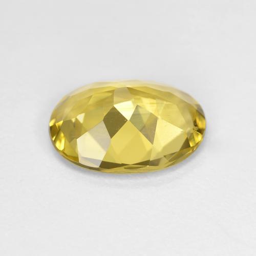 Berilo dourado amarelo natural 1,93ct, corte oval, VVS