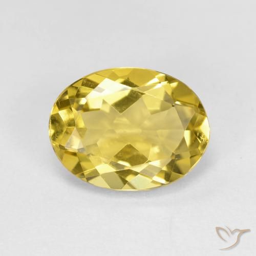 2.19ct Natural Luz amarela Berilo Dourado, oval, VVS-VS
