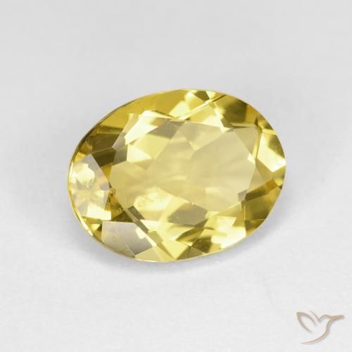 Berilo Dourado Luz amarela Natural 2.19ct, oval, VVS-VS