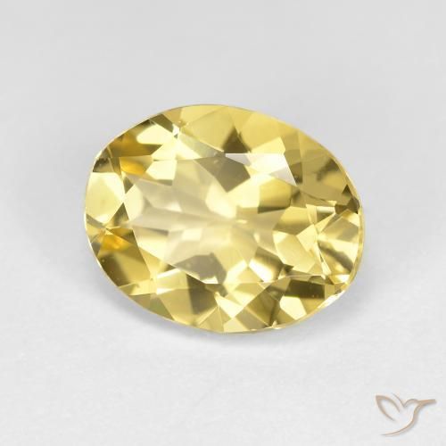 Berilo Dourado Luz amarela Natural 2.50ct, oval, VVS-VS