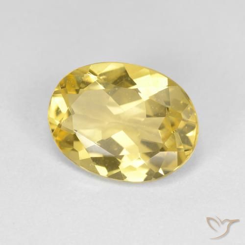 Berilo Dourado Luz amarela Natural 2.00ct, oval, VVS-VS