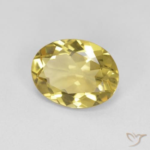 Berilo Dourado amarelo médio Natural 2.08ct, oval, VVS
