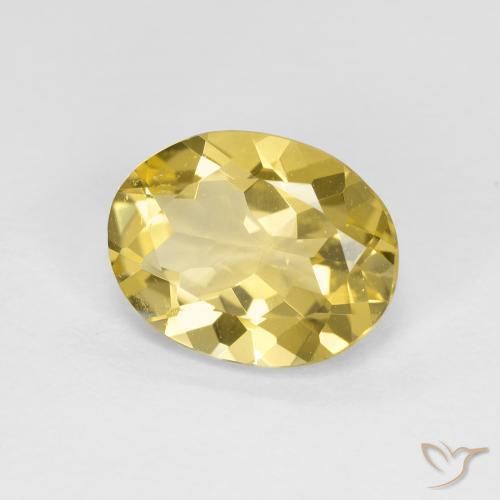 Berilo Dourado Amarelo Dourado Claro Natural 2.04ct, oval, VVS-VS