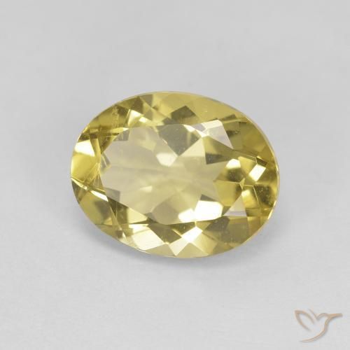 Berilo Dourado Amarelo escuro Natural 2.65ct, oval, VVS-VS