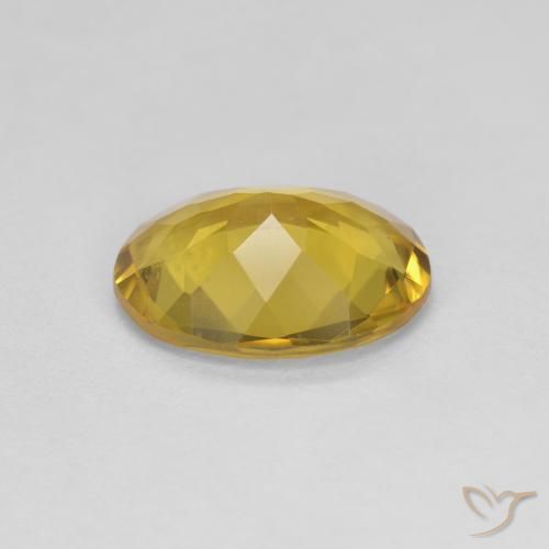 Berilo dourado amarelo natural 1,84ct, corte oval, VS