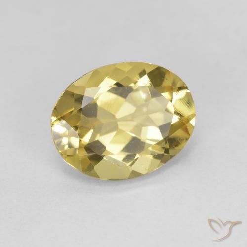 Berilo Dourado Luz amarela Natural 2.39ct, oval, VS