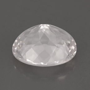 Goshenita branco natural 5,94ct, corte oval, VS