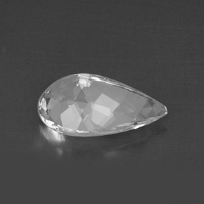 Goshenita branco natural 5,15ct, formato de pêra, VVS-VS