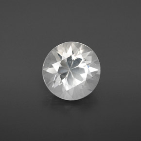 Goshenita branco natural 3,11ct, corte redondo, VS