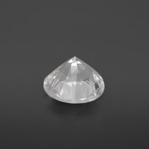 Goshenita branco natural 3,18ct, corte redondo, VVS-VS