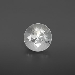 Goshenita branco natural 2,78ct, corte redondo, VVS-VS