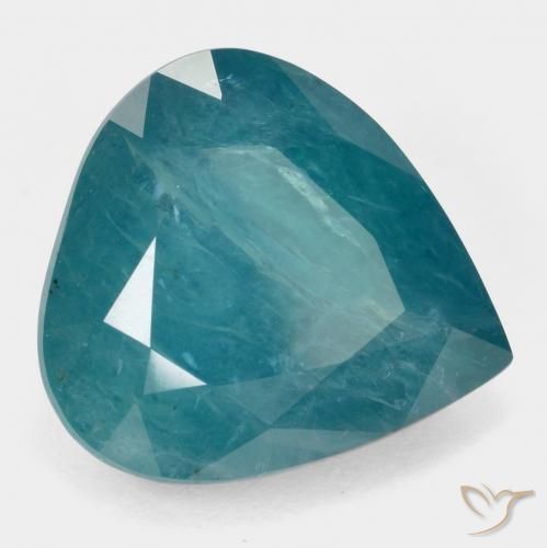 Grandidierita Verde Azul Brilhante Natural 17.33ct, Formato de pêra, SI