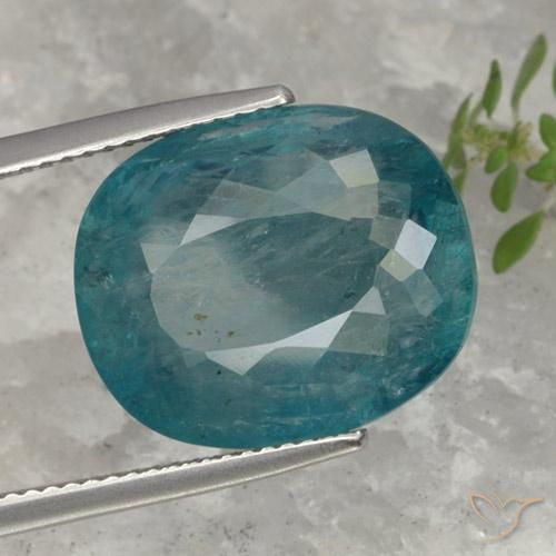 Grandidierita Médio Azul Verde Natural 13.98ct, oval, SI