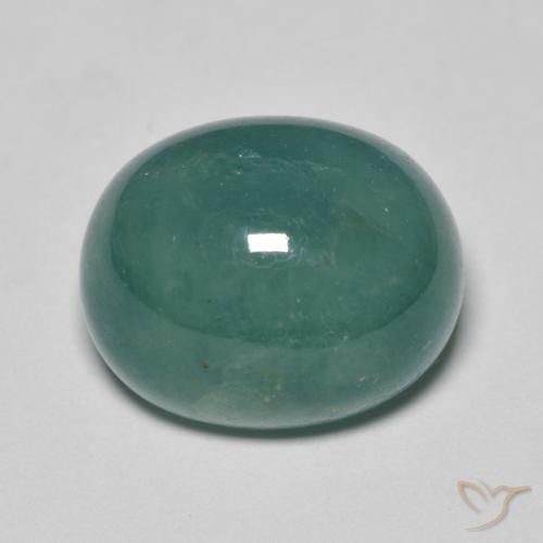 11.74ct Natural Azul esverdeado Grandidierita, oval, Translúcido