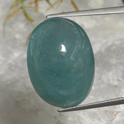 22.47ct Natural Azul-esverdeado Grandidierita, oval, Translúcido