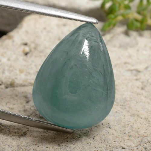 12.25ct Natural Azul-esverdeado Grandidierita, Formato de pêra, Translúcido