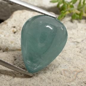 Grandidierita Azul-esverdeado Natural 12.25ct, Formato de pêra, Translúcido