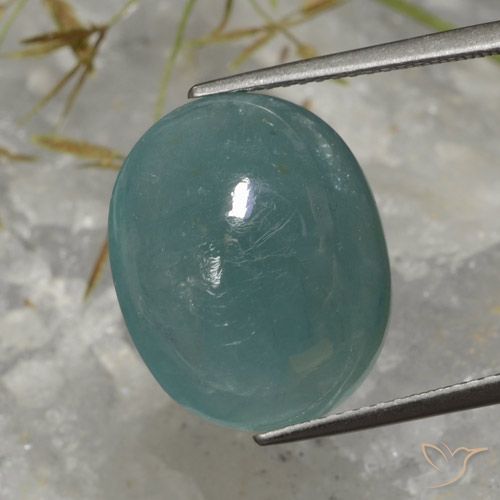 12.95ct Natural Médio Azul Verde Grandidierita, oval, Translúcido