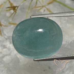 Grandidierita Médio Azul Verde Natural 12.95ct, oval, Translúcido